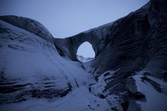 The ice arch, Iceland